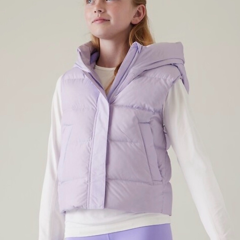 Kids Lavender Puffer Vest